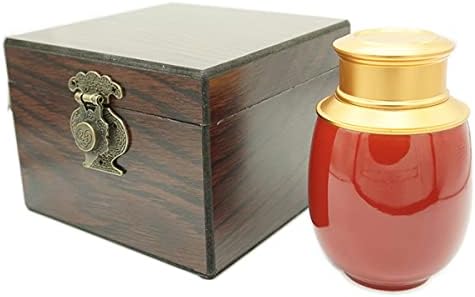 Small Urns for Human Ashes Rose Red Decorative Urn