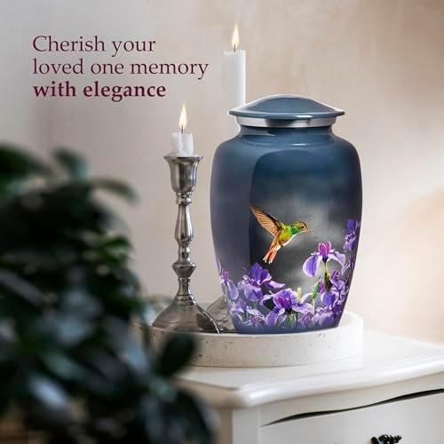 Trupoint Memorials Gray Hummingbird Cremation Urn