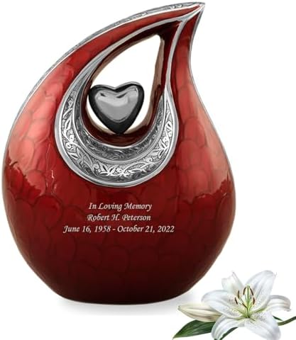 Personalized Teardrop Urn for Human Ashes