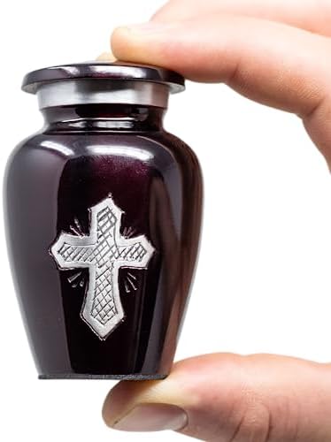 Handcrafted Cross Urn for Ashes - Small