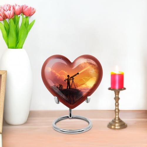 JAGASY 3 Inch Wooden Urn Set for Cremation Ashes - Pack of 4