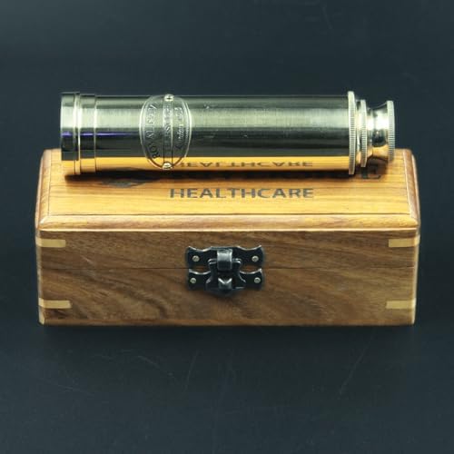 Personalized Brass Telescope - Vintage Nautical Spyglass with Custom Engraving