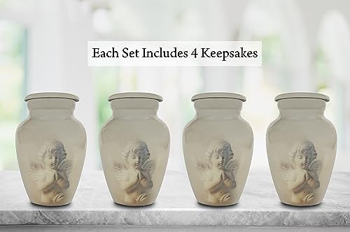 Angels Blessing Keepsake Box for Human Ashes - Handmade Urn Set