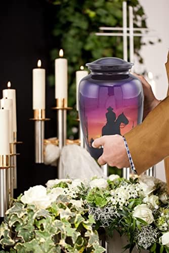 Cowboy Urn for Human Ashes - 200 Cubic Inches
