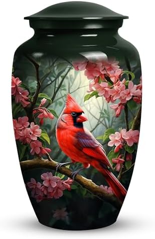 JAGASY Cardinal Bird Cremation Urn - 10 Inch