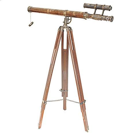 Old Modern Handicrafts 40-Inch Telescope with Rosewood Stand