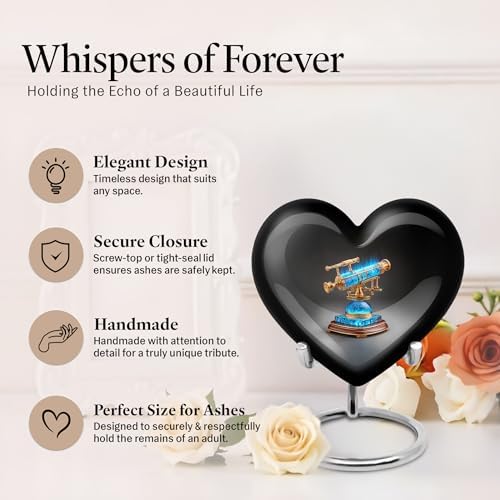 8 Inch Cremation Urn for Adult Ashes - Memorial Decorative Urn