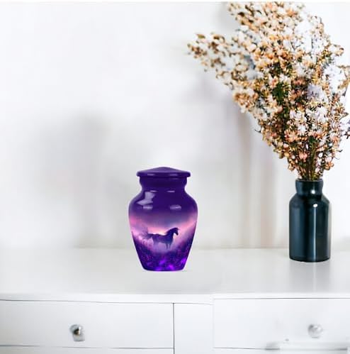 Elegant Twilight Horse Urn for Ashes
