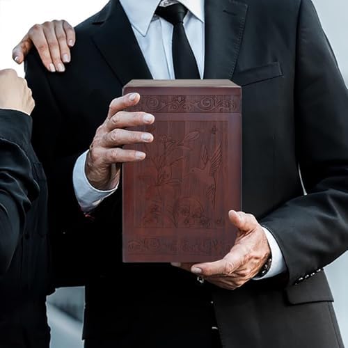 Cremation Urn Wooden Decorative Box for Human Ashes