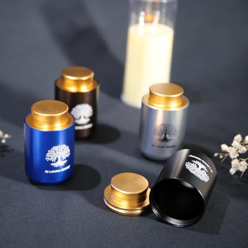 Mini Urn for Ashes Brown Aluminum Tree of Life