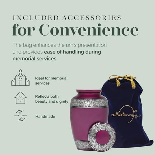 Eternal Harmony Cremation Urns for Human Ashes - Large Adult Size
