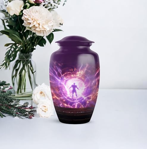 Aliens Themed Cremation Urn for Adult - 10 Inch Large Size