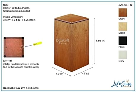 LifeSong Milestones Custom Engraved Wooden Urn Box