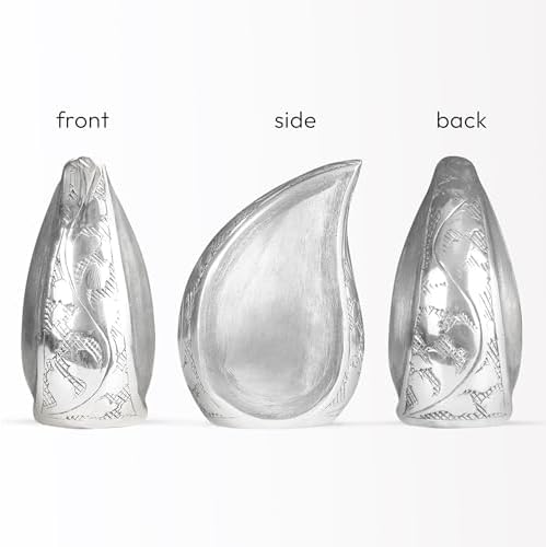 Red Cardinal Bird Dark Teardrop Cremation Urn 3 Inch