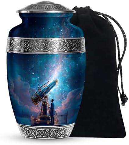 Telescope Urn for Adult Ashes - 10 Inch Cremation Urn