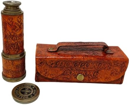 Brass Nautical Telescope Handheld Vintage Decorative Spy Glass