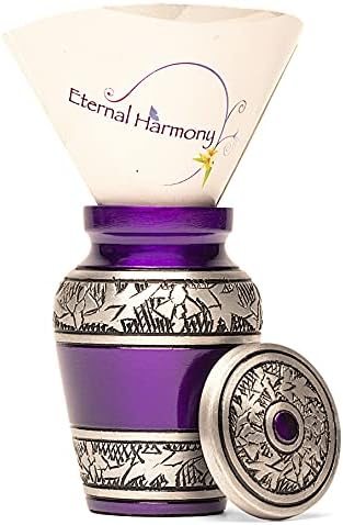 Eternal Harmony Small Keepsake Urn Purple