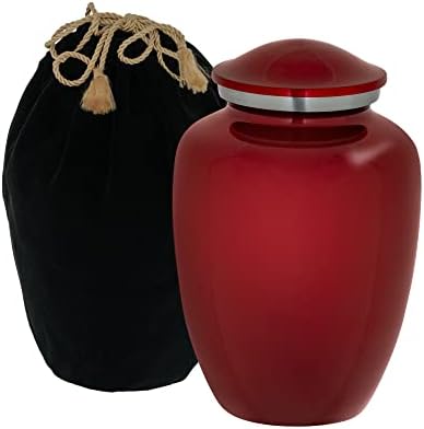 Homage Large Custom Engraved Music Themed Cremation Urn - Crimson