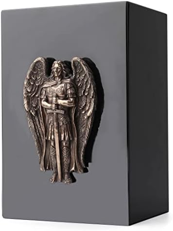 Veronese Design Archangel Saint Michael Metal Urn