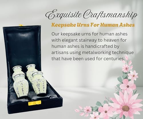 Nova Niche Set of 4 Mini Cream Cremation Urns
