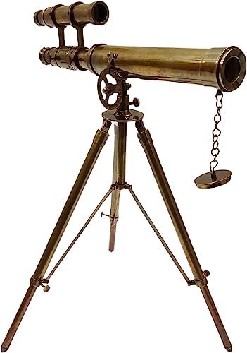 Marine Brass Telescope with Adjustable Tripod Stand