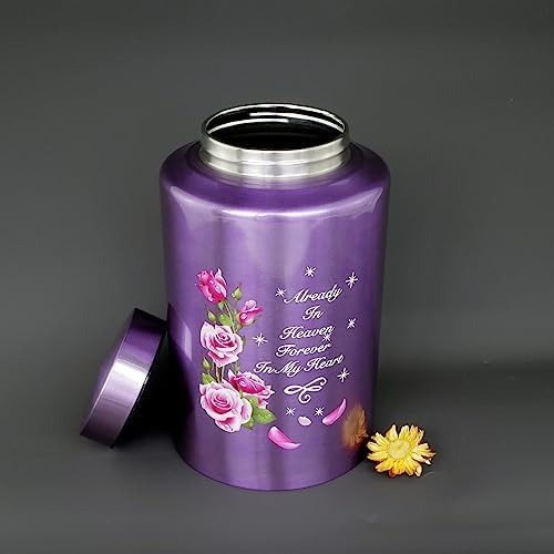 220 lbs Capacity Decorative Cremation Urn with Velvet Bag