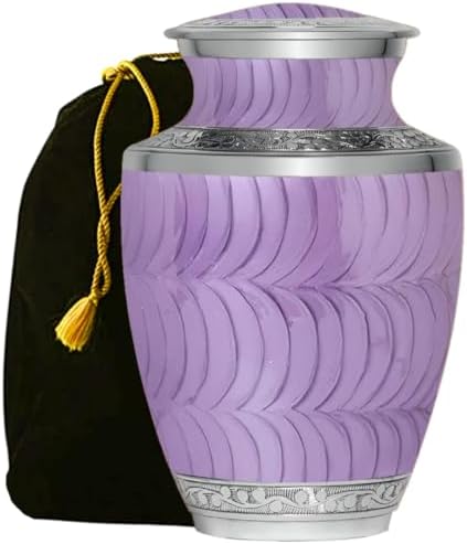 Lavender Purple Cremation Urn - Handcrafted for Adults