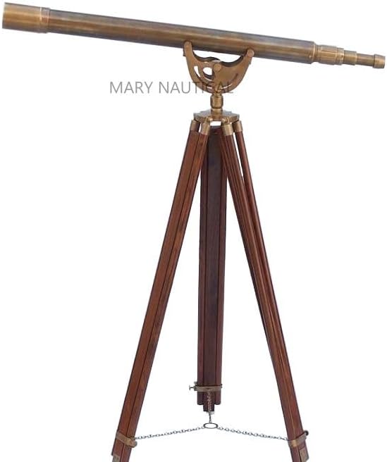 Victorian Marine Antique Floor Standing Brass Telescope for Home Decor