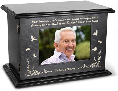 Cremation Memorial Urns with Photo Frame for Human Ashes