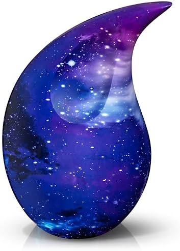 Teardrop Urns for Human Ashes - Large Standard Size Handcrafted Cremation Urns for Dad Mom Men Women