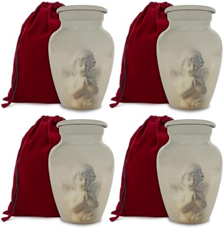 Angels Blessing Keepsake Box for Human Ashes - Handmade Urn Set