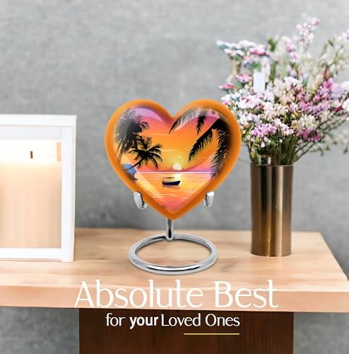 Heart Shape Cremation Urn - Small Keepsake Pack of 4