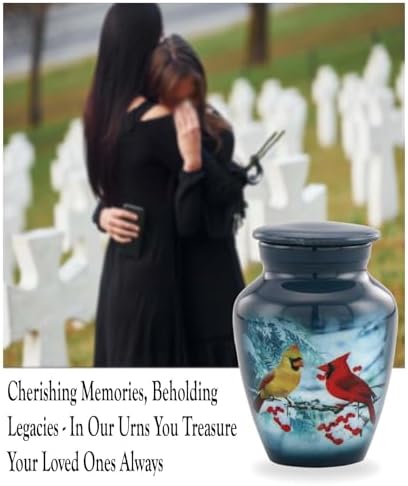 Immortal Memories Mini Cardinal Urn with Velvet Case
