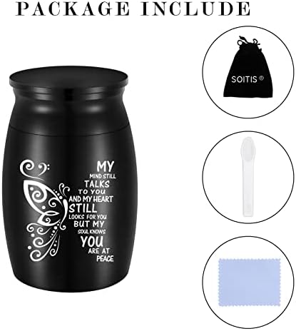 3 Inches Small Aluminum Cremation Urn Butterfly Memorial Ashes Holder