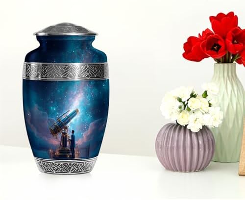 Telescope Urn for Adult Ashes - 10 Inch Cremation Urn