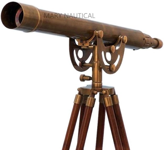 Victorian Marine Antique Floor Standing Brass Telescope for Home Decor