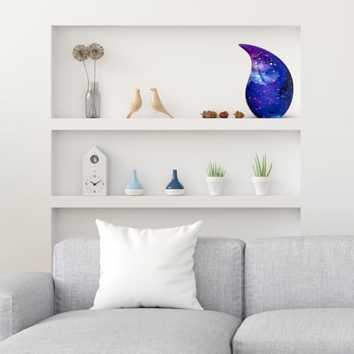 Teardrop Urns for Human Ashes - Large Standard Size Handcrafted Cremation Urns for Dad Mom Men Women