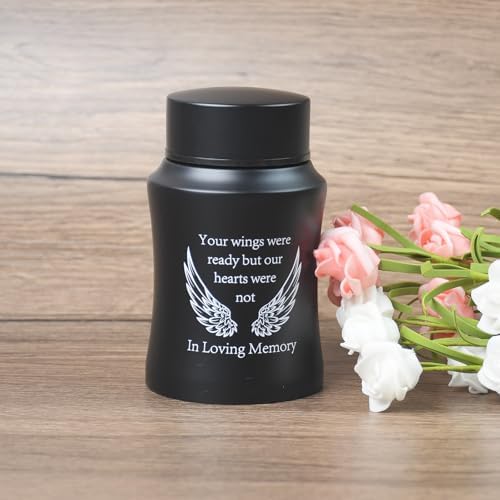 45 Inch Mini Cremation Urn Stainless Steel Ashes Holder