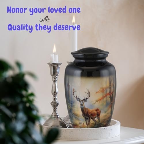 Handcrafted Cremation Urn for Adult Ashes - 200 Cubic Inch Capacity