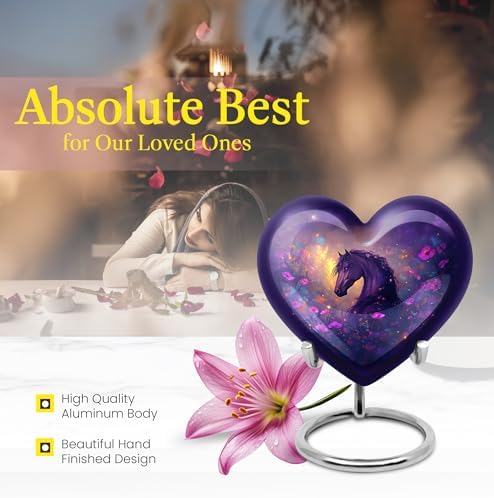 Majestic Horse Urn for Human Ashes Adult Female 8 Inch