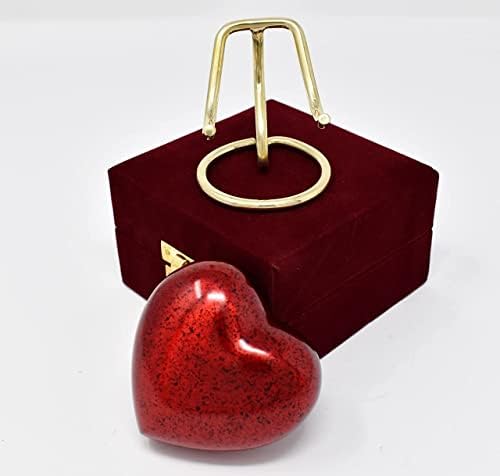 Personalized Urn for Ashes with Red Heart Design