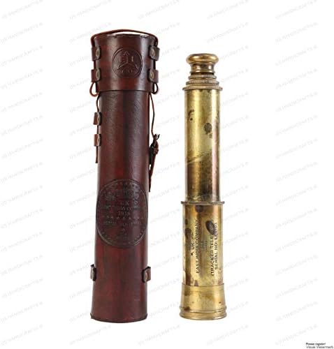 Handmade Brass Telescope 1818 Spyglass Replica Antique 32 Inch Tracker