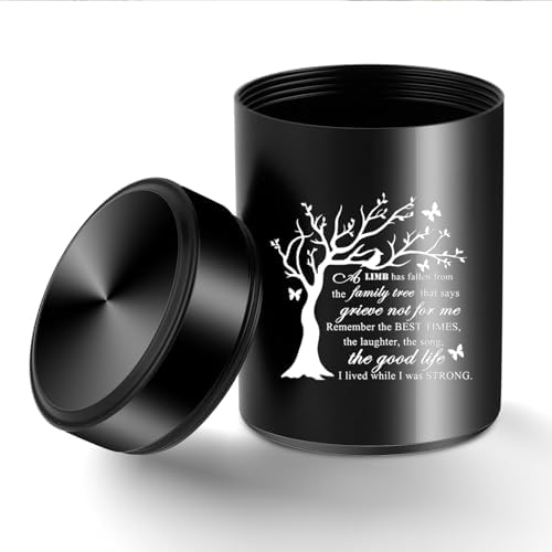 Aluminum Mini Urn for Ashes - Tree of Life Design