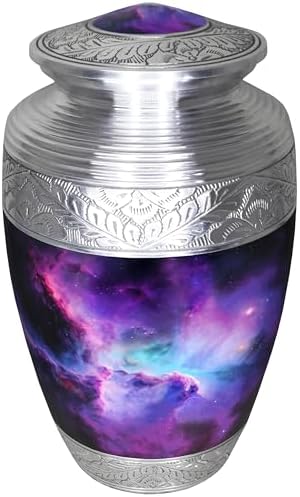 M Meilin Xu Cosmic Galaxy Cremation Urn for Adult Ashes