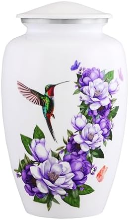 Humming Bird with Magnolia Flower Cremation Urn for Human Ashes - Decorative Urn for Adults