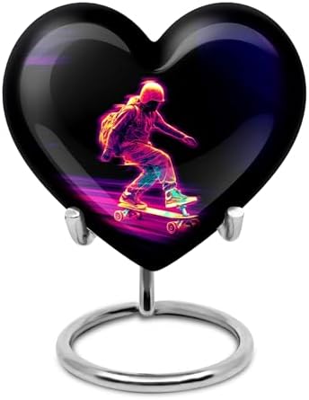 Skateboard Cremation Urn For Human Ashes - 3 Inch