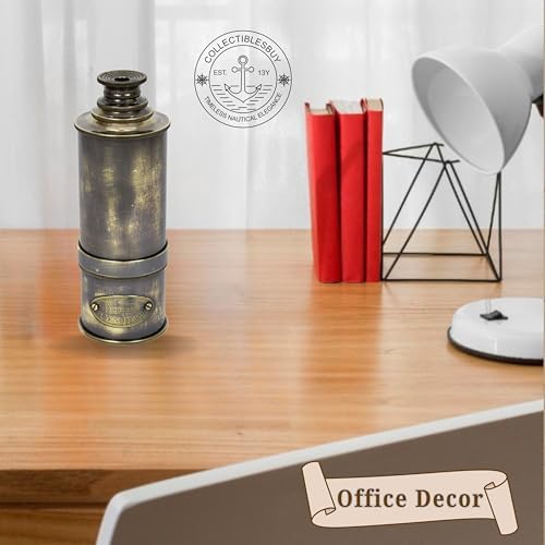 Brass Nautical Telescope 16 Inch Vintage Spyglass with 15x Magnification