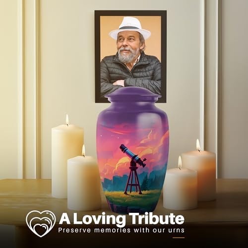 YATSKIA 10 Inch Telescope Memorial Urn for Ashes