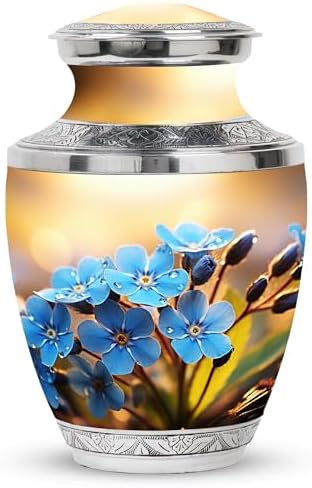 Cremation Flower Urn - 10 Inch Elegant Ashes Container