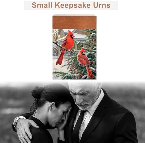 Wooden Small Cremation Urn for Baby Pet or Human Ashes
